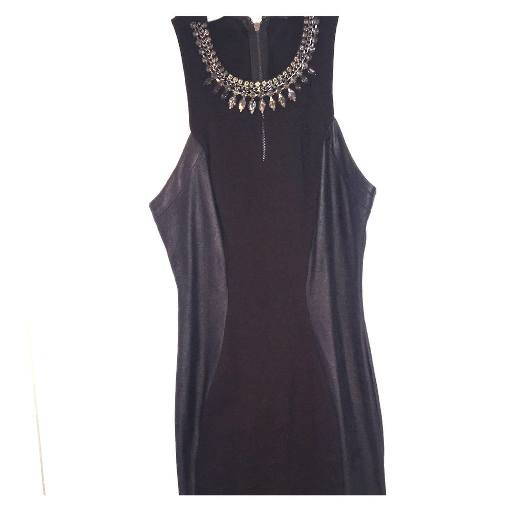 Neck embellished dress